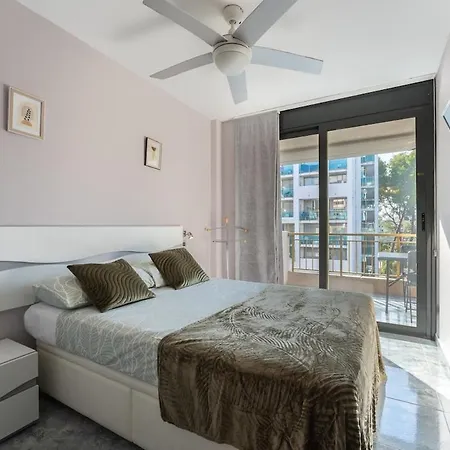 Salou-modern-pool-5'playa-2room-portavntura-ac13 Apartment Salou