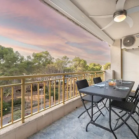 Salou-modern-pool-5'playa-2room-portavntura-ac13 Apartment Salou