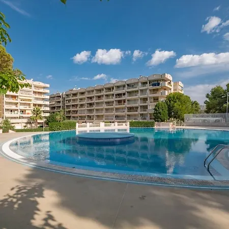 Salou-modern-pool-5'playa-2room-portavntura-ac13 Apartment Salou