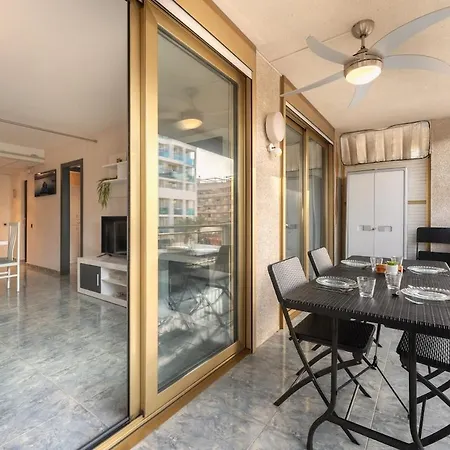 Apartment Salou-modern-pool-5'playa-2room-portavntura-ac13 Salou